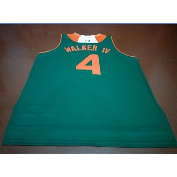 Chen37 Goodjob Männer Jugend Frauen #4 LONNIE WALKER IV Canes Miamii College Basketball-Trikot Größe S-6XL oder individuelles Trikot mit beliebigem Namen oder Nummer