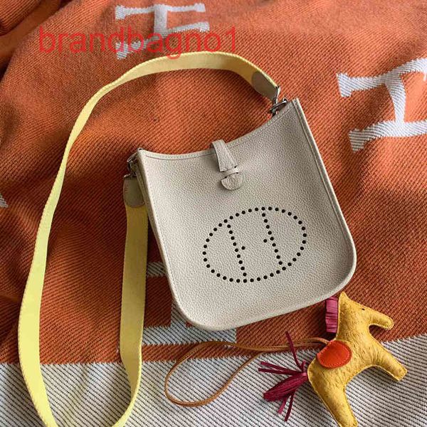 

designer herme bags evelyn h womens bag mini perforated bucket messenger textu