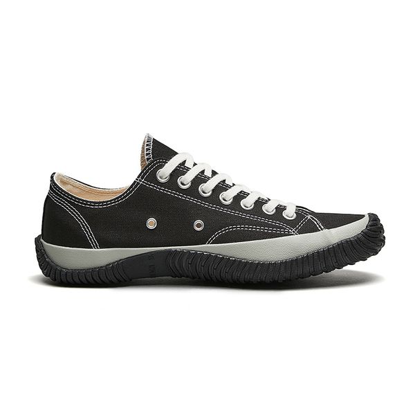 

couple's casual shoes luxury rubber runner shoe low cut canvas sneakers flats outdoor jogging walking lace-up flats trainers 36-44, Black