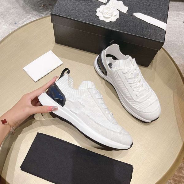 

designer cc shoes cycling footwear outdoor sports running shoes women sneaker fashion thick sole breathable multiple colors channel jghkmhm, Black