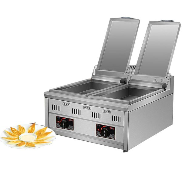 

electric or gas heating 110v 220v 380v japan fried gyoza food processing equipment cooker dumpling pan fryer grill griddle cooker pot