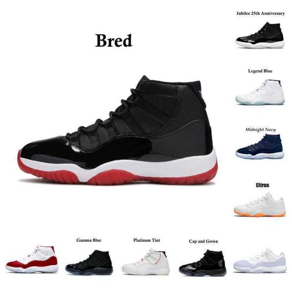 

11 11s basketball shoes mens womens cap and gown pure violet cool grey concord bred win like 96 platinum tint animal instinctmen bright, Black