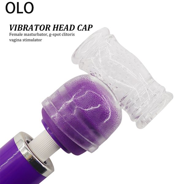 

av rod head cap magic wand attachment covers g spot vibrators massager stick accessories toys