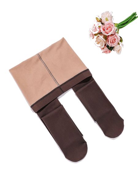 

1pair minimalist tights i9i0#, Black;white