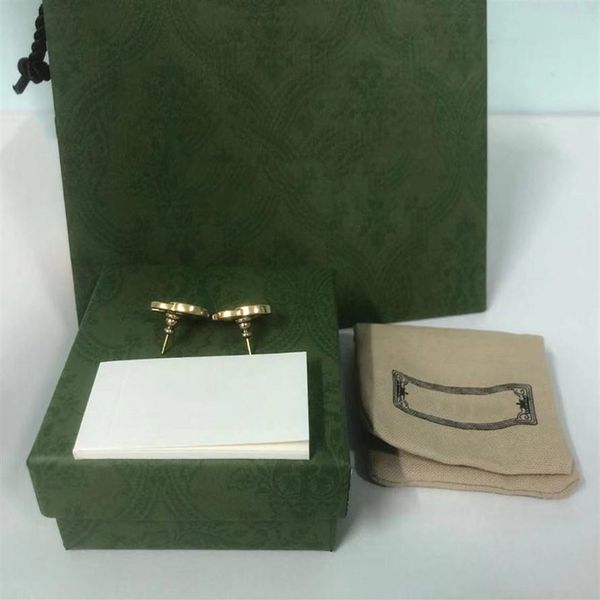 

2021 fashion earrings female earrings european and american exaggerated jewelry with box187m, Golden