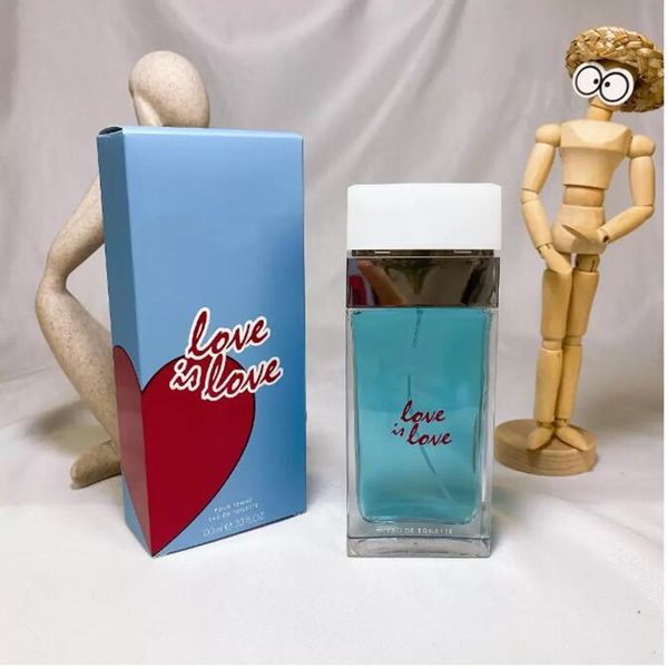 Colônia de colônia Blue de perfume spray masculino Ame 100ml com longa duração de fragrâncias de charme Lady Lady Limited Delivery com caixa