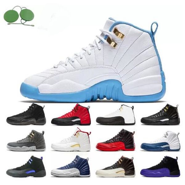 

jumpman 12 winterized men basketball shoes 12s twist reverse flu game indigo university gold taxi mens trainer outdoor sneakers