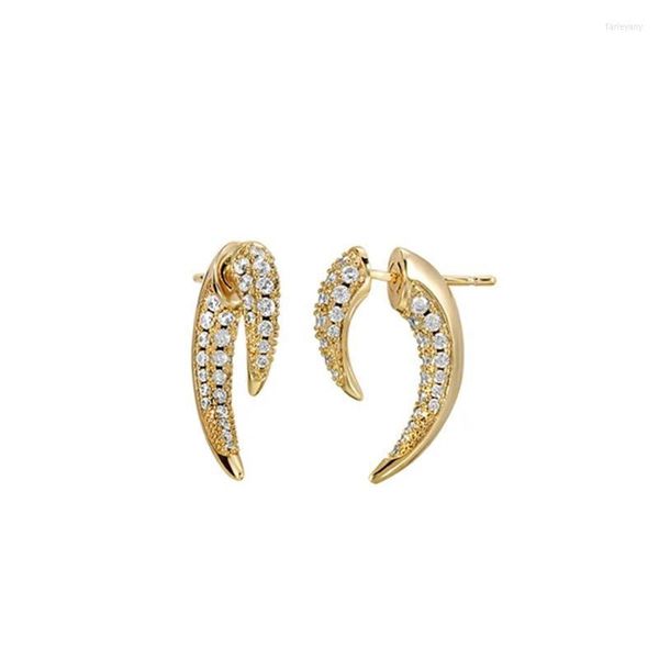 Stud Mini Avorio Intarsio Orecchini Pendientes Plata Mujer Per Le Donne Gioielli Piercing ZirconeStud Farl22