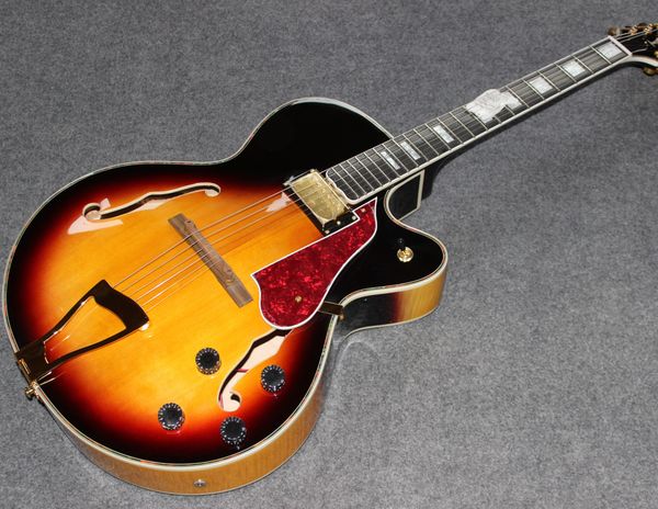 

jazz electric guitar semi hollow body double f hole delivery