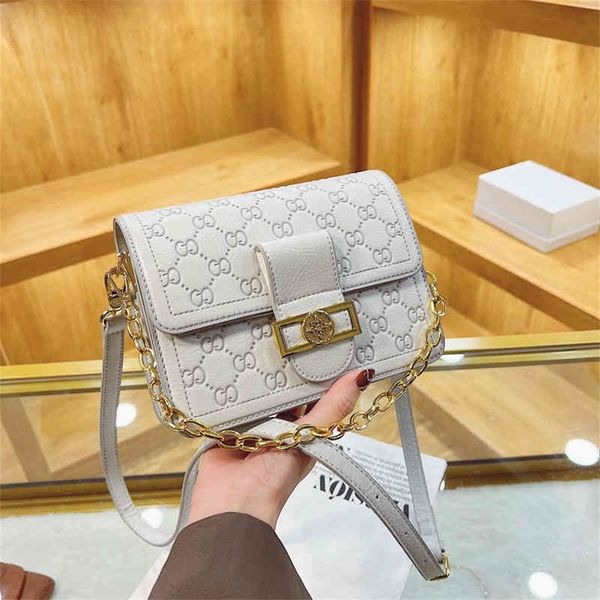 

super low discount female embossed small square bag ins net red temperament shoulder bag