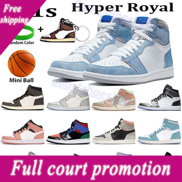 

high 1s 1 basketball shoes hyper royal wolf grey sail mid milan think 16 metallic silver turbo green men women designer sneakers