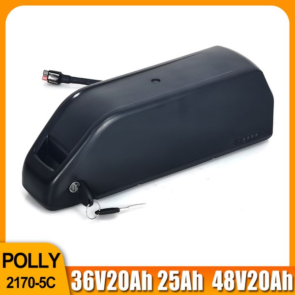 

48v20ah down tube battery with 21700 cell 40a bms 36v 25ah polly 5c st3 plug eu au us uk charger