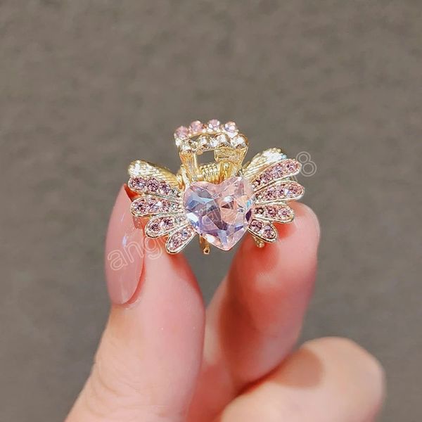 Koreanische Mode Perle Diamant Intarsien Klemmen Haar Zubehör Für Frauen Nische Metall Grip Französisch Retro Haarnadel Party Schmuck