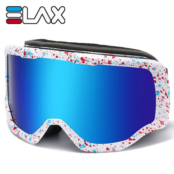 Elax Brand New Dupla Camadas Anit-Nevoeiro Sci Goggles Ciclismo Óculos de Sol ao ar livre Óculos de Esqui Esporte Eyewear