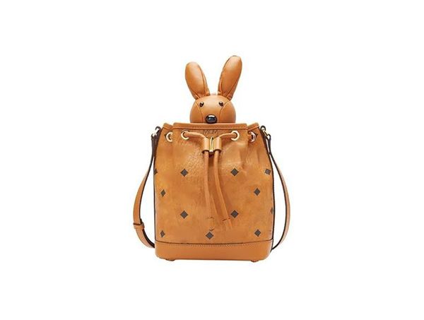

fashion light luxury bag drawrope bear bucket one shoulder diagonal cross001