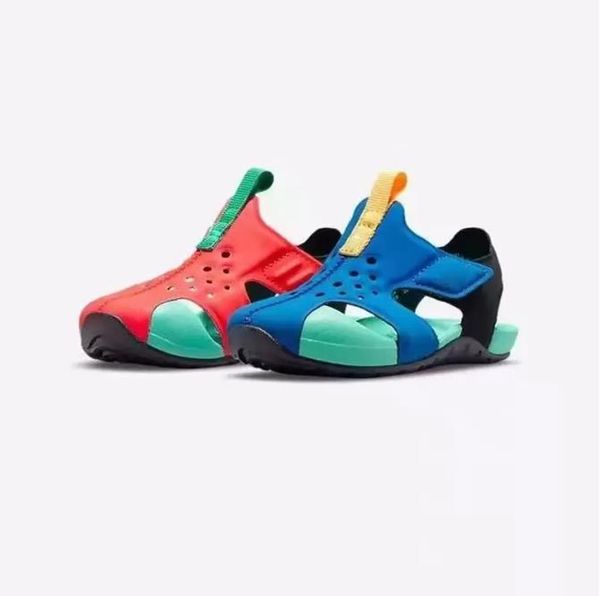 

2022 designers children's sandal sunray protect 2 quick-drying colorful infants boys girls p blue psychic pink toddlers sandals sneaker, Black