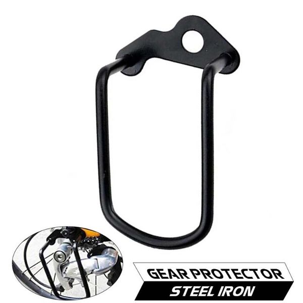 Bike Derailleurs Bicycle Chain Gear Protector Back Rear Derailleur Guard Cycling Mountain Road MTB Steel Iron Protect RackBike