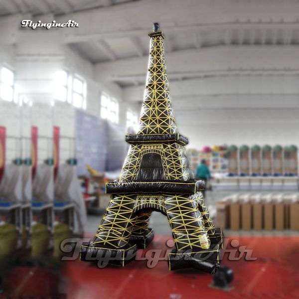 Modelo de construção artística inflável inflável de Paris Eiffel para decoração do parque