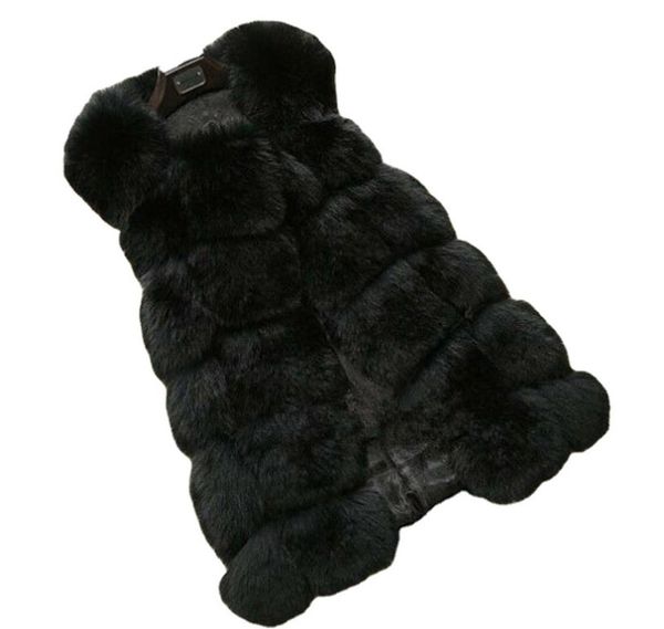 Casa de peles de alta qualidade Luxury Faux Fox Warm Coat Casats Colets Winter moda Furs Casaco de casacos feminino Gilet Veste 4xl