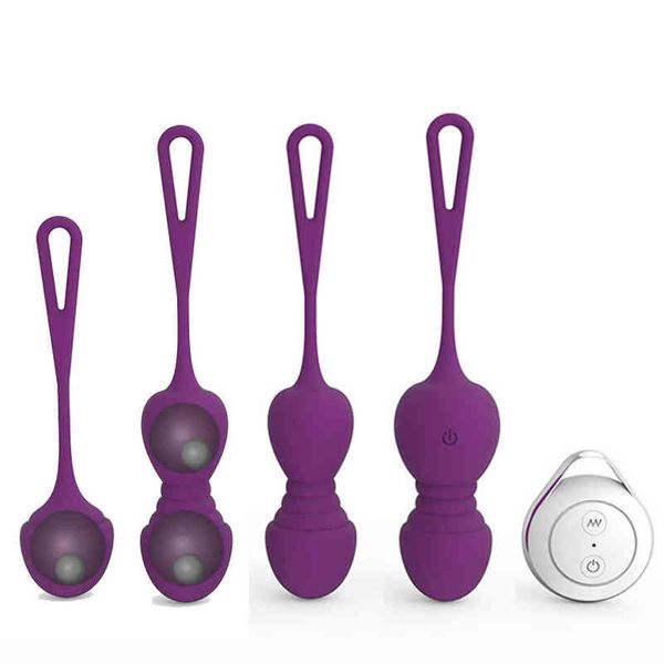 NXY OVOS BOLAS BOLAS BEGEL BOLAS VIBRADORES Brinquedos de sexo de ovo vibratória para mulher controle remoto Exercício vaginal apertado