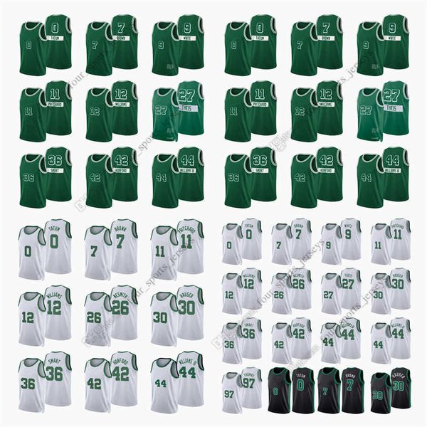 

printed 2022 new city basketball jerseys tatum horford brown white smart theis williams iii nesmith williams pritchard hauser kornet stauska, Black;red