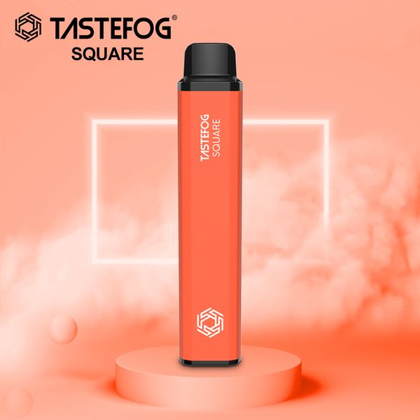 QK TasteFog Square 3500Puff Cigarro descartável Vape 5% Bobina de malha Nic com bateria recarregável 10ml Pod por atacado para a America Australia Market