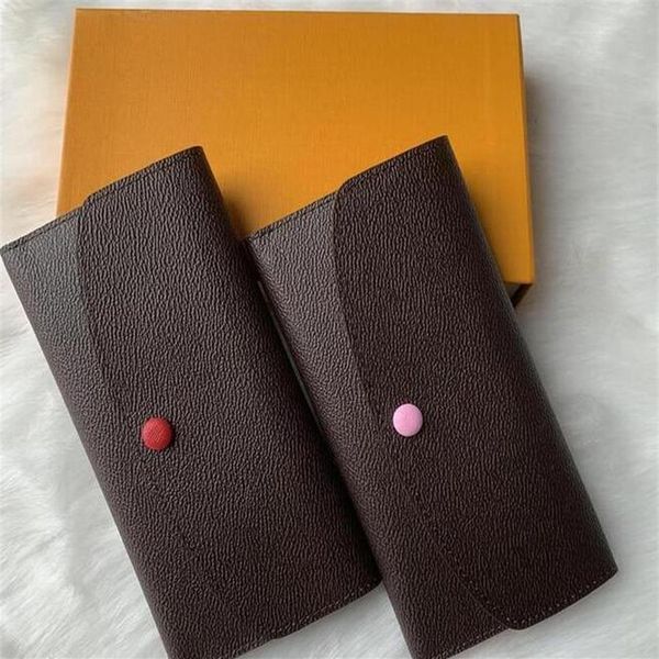 

9 colors fashion single zipper pocke men women leather wallet lady ladies long purse wallets with orange box card d601363165, Red;black