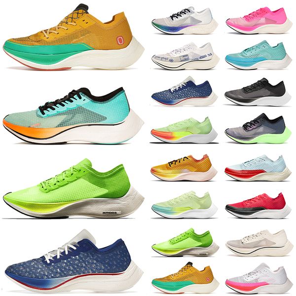 

zoomx vaporfly next% 2 men women running shoes ekiden barely volt betrue bright mango watermelon mens womens trainers outdoor athletic sport, White;red