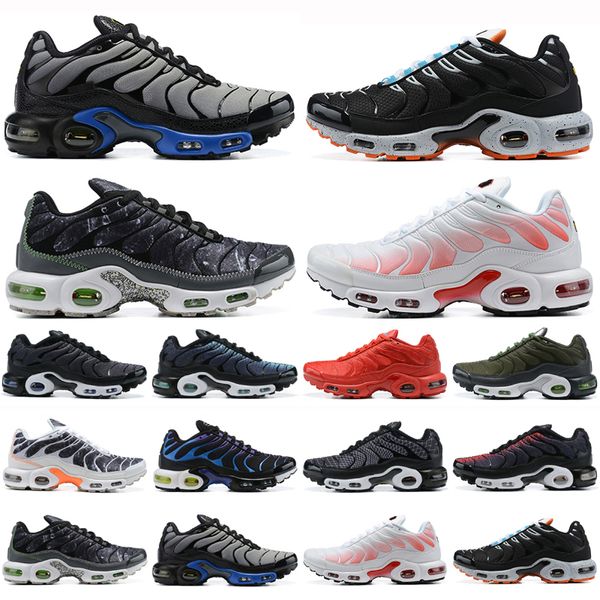 

2022 tn plus men women running shoes black royal white mint green wolf grey pink fade psychic blue crater worldwide nerf mens trainers outdo