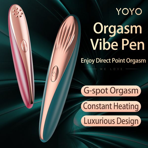 Proiettile portatile per vibratori a penna per donne, dildo, stimolatore per clitoride, giocattoli sexy per adulti, 18, riscaldamento automatico, USB ricaricabile