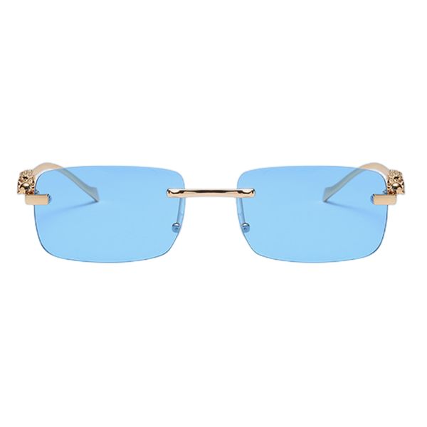 

sunglasses men women designer frameless square sun glasses, White;black
