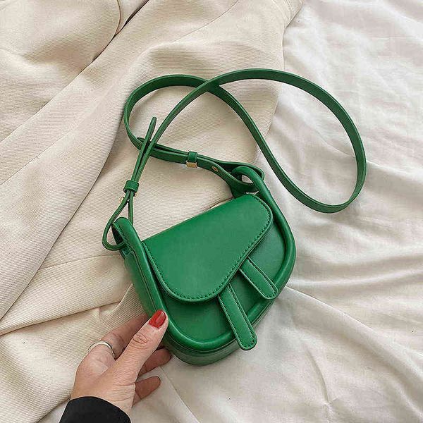 

nxy luxury mini pu leather saddle crossbody bag for woman 2022 fashion cute phone shoulder handbags and purses kawaii bags 220511