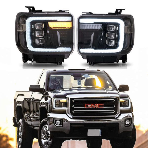 GMC Sierra1500 14-18/Sierra 2500HD 3500HD 15-19 Gündüz Koşu Işıkları Ön lamba