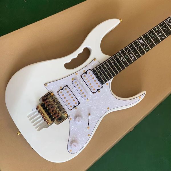 

in stock guitar, 7v electric guitar, white luster, gold hardware, stock, fast delivery guitars guitarra