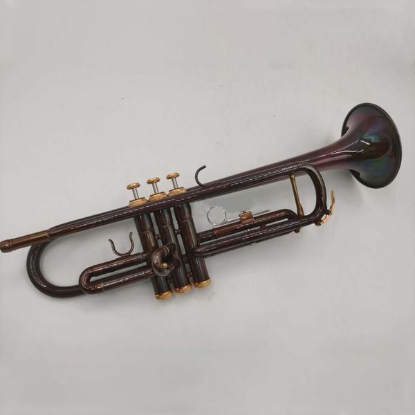 

bb trumpet dark brown body unique antique copper simulation surface