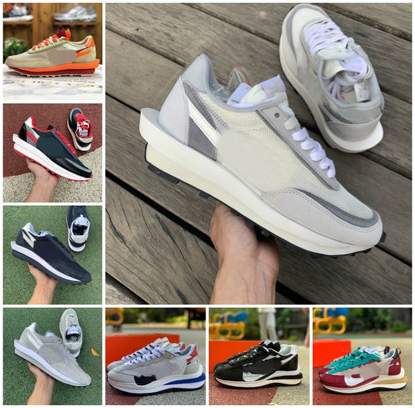 

sacais orange blaze ldv waffle vaporwaffle running shoes mens womens nylon white black sail gum sesame game royal fragment grey blue void gr