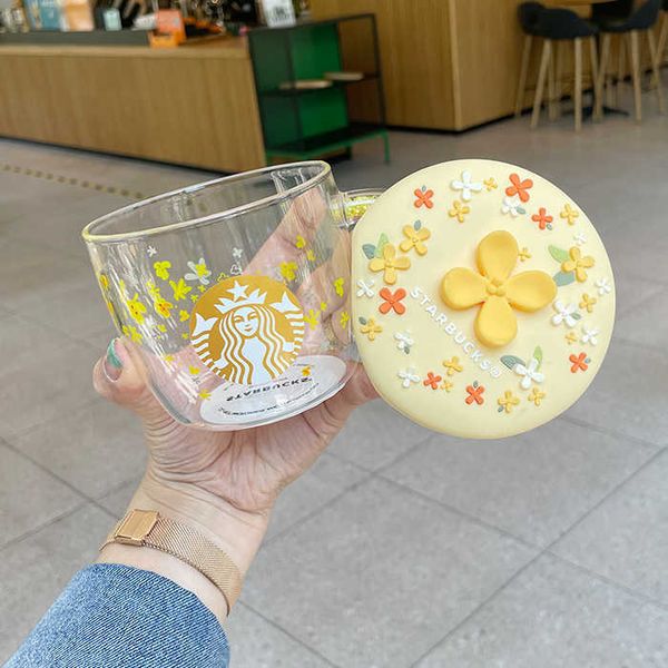 

starbucks cup autumn osmanthus sky glass creative osmanthus fragrans coffee cup office water cup with cover