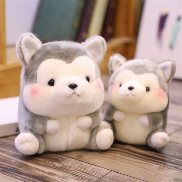 Carino forma rotonda grasso animali peluche giocattoli husky mucca cat gufo morbido bambola morbida per bambini regali di compleanno 220425