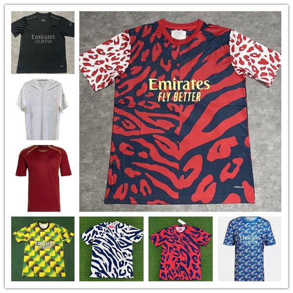 

thai quality s-4xl 21 22 23 xxxxl soccer jersey home away camisa gunners pepe saka thomas willian nicolas fans version football shirts, Black;yellow