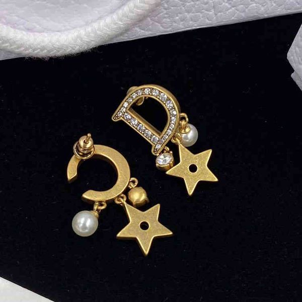 

women's fashion personality trend new brand earrings wholesale home di diamond studded pearl simple old female, Silver