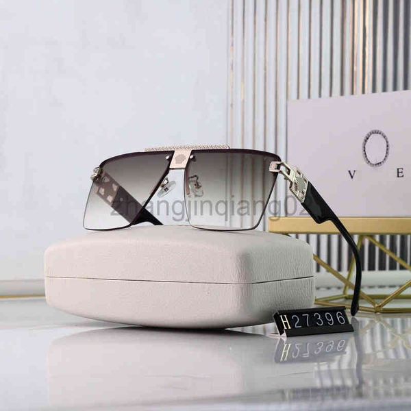 

designer versage sunglasses luxurious fashion woman men vintage baseball sport rimless square summer glasses, White;black