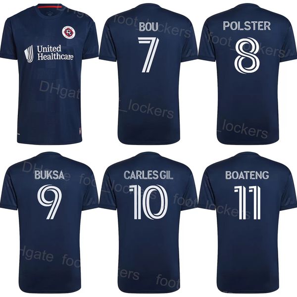 

club fc soccer revolution jerseys 3 omar gonzalez 9 adam buksa 10 carles gil boateng polster 15 brandon bye 26 emmanuel boateng football shi, Black;yellow