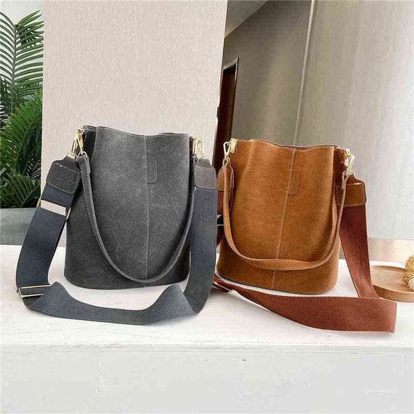 

bucket women's frosted satchel fashionable versatile large capacity bucket shoulder diagonal bag 220617