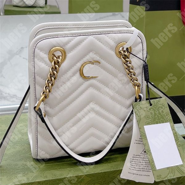 Fashion Women Designers de luxo Bolsas de ombro Marmont Ladies Wallet Brand Classic Mini Tote Bag Saddle Crossbody Houlder Bolsa com caixa