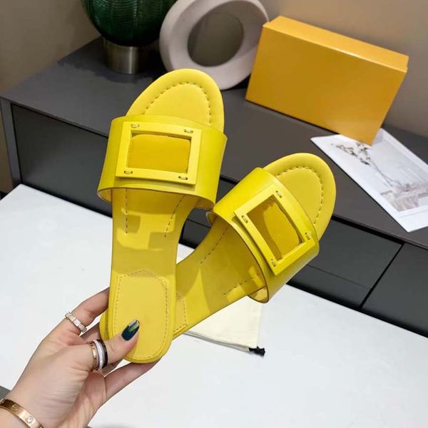 

luxury sandals designer slippers slides genuine leather flip flops women shoes sandal dfg, Black