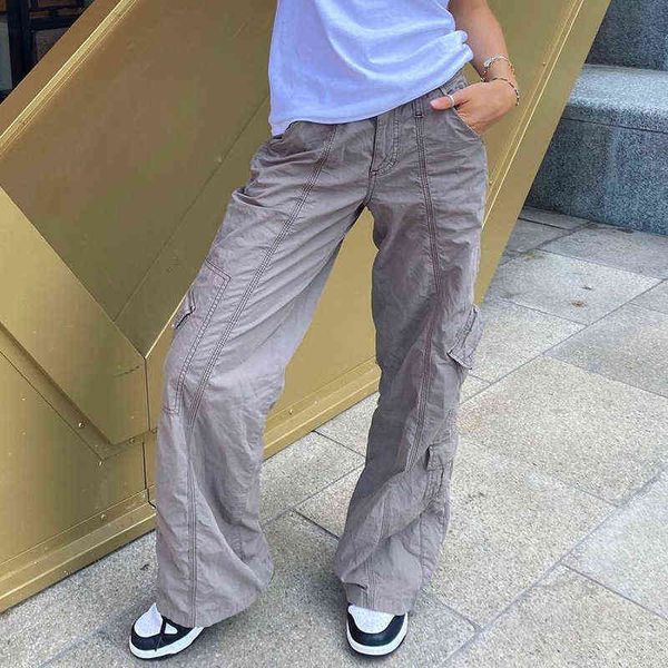 

y2k baggy jeans woman harajuku grunge fairycore low waisted cargo pants women vintage streetwear casual fashion denim pants l220726, Blue