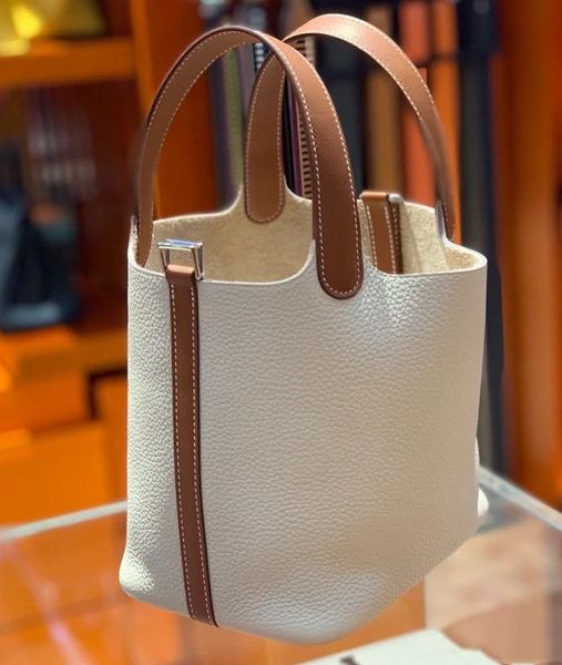 

women's fashion bags classic designer handbag high-end food basket luxury with ribbon pony pendant simple gentle and elegant with foldi