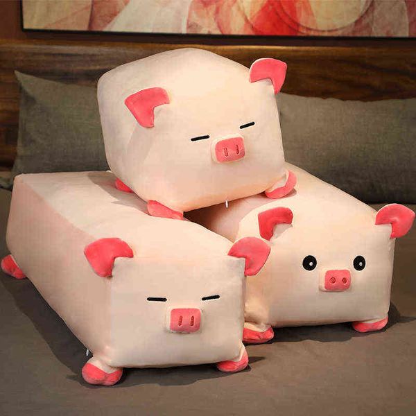 Cm cuboid fumetto peluche cuscino peluche ripieno di piggy giocattolo per bambini baby bambola da regalo di compleanno decorazioni j220704