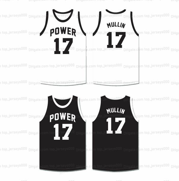 Maglia da basket personalizzata Chris Mullin # 17 della High School All Ed White Black Qualsiasi numero di nome