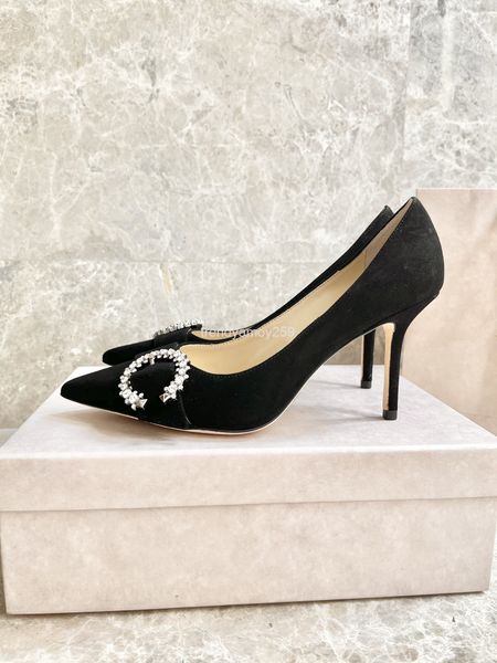 

dress shoes leather high heels women's thin black spring pointed versatile shallow mouth single shoes small